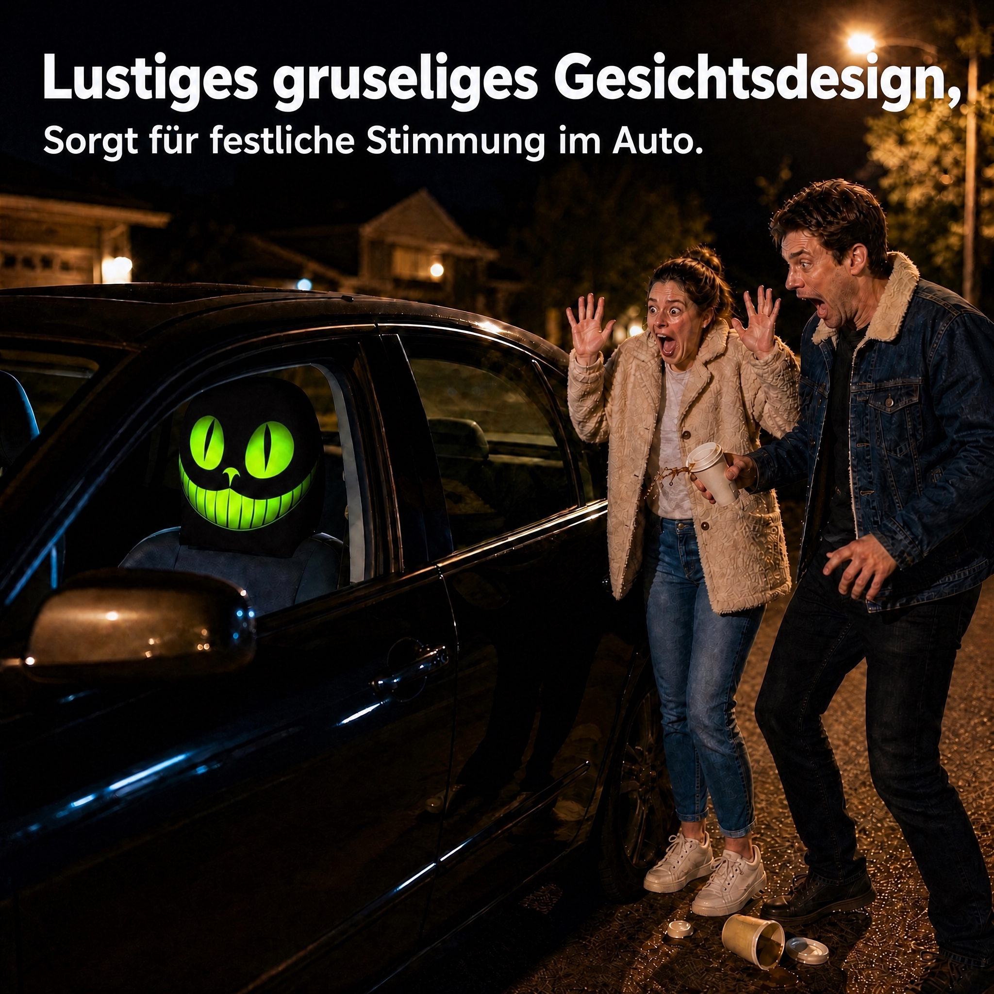 将图4顶部英文文字替换为德语："Lustiges grusel… - 图片创意预览