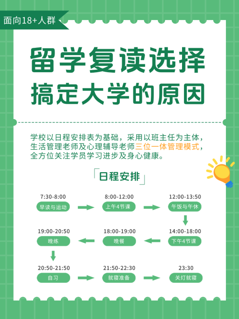 教育培训学历教育留学复读选择分享小红书配图预览效果