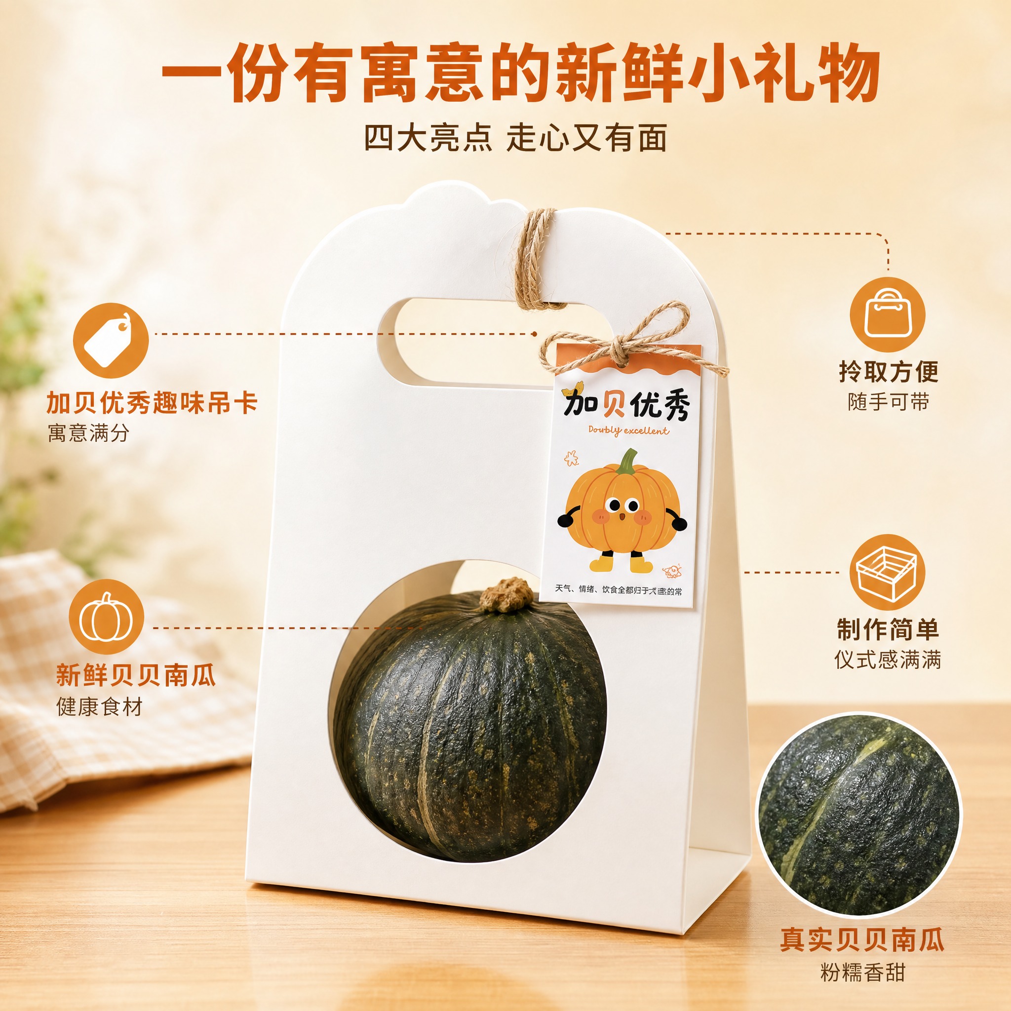 [主图-2] 主题：核心亮点与结构说明，展示伴手礼的趣味吊卡寓… - 图片创意预览