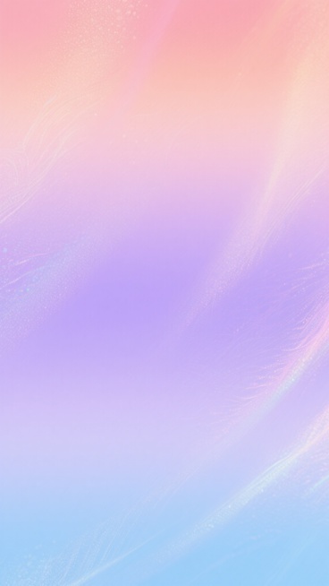 一张充满梦幻柔和氛围的渐变背景图，整体呈现从顶部暖粉色、橙粉色过渡到中部淡紫色、薰衣草紫，再到底部浅蓝色、天蓝色的平滑色彩渐变，色彩饱和度适中，过渡自然柔和，带有细腻的磨砂质感和轻微的光晕效果，光线均匀分布，营造出宁静、治愈且略带浪漫的视觉感受，背景中融入了精致细腻的炫彩纹路，纹路与渐变色彩和谐融合，既保持了原有渐变的柔和美感，又增添了丰富的细节层次和视觉趣味。预览效果