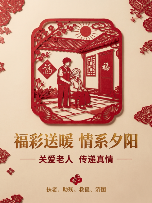 将这幅图调整为更逼真的传统剪纸风格，增强剪纸镂空雕刻质感和红色剪纸层次，保持画面内容、构图和所有文字不变。预览效果