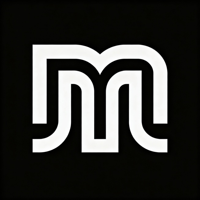 帮我设计一个logo logo主体用 m 英文设计预览效果