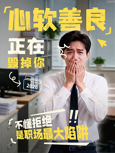 职场话题讨论吸金大字小红书封面