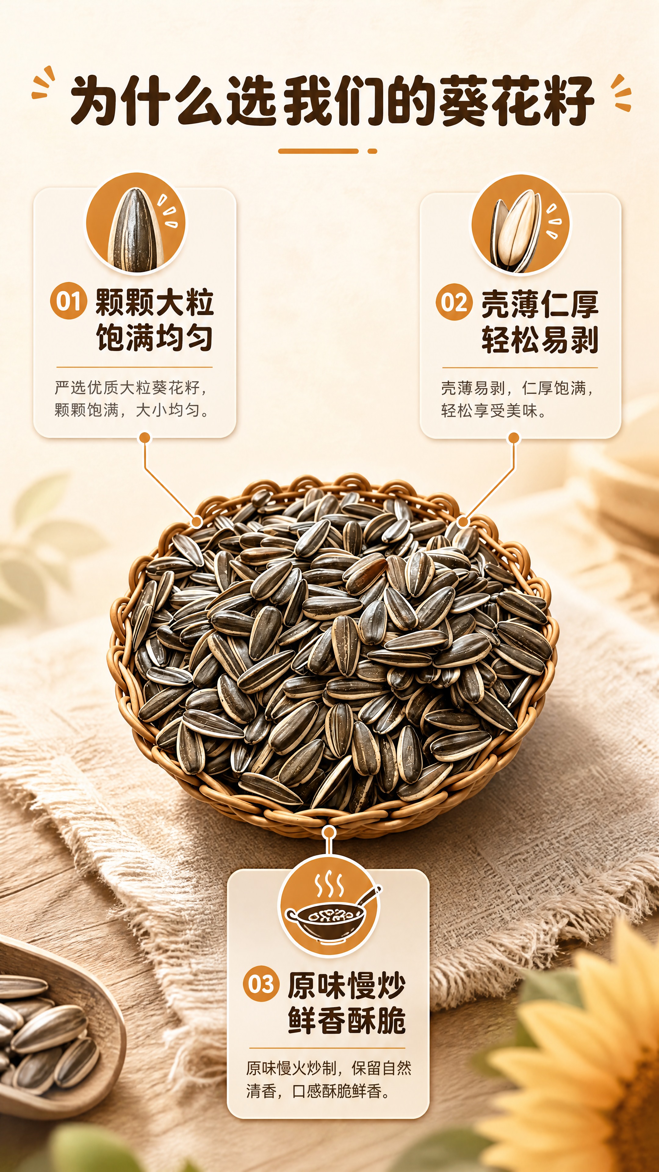 [商品] 使用【图1】原味葵花籽；保留瓜子外壳条纹、形态、色泽… - 图片创意预览