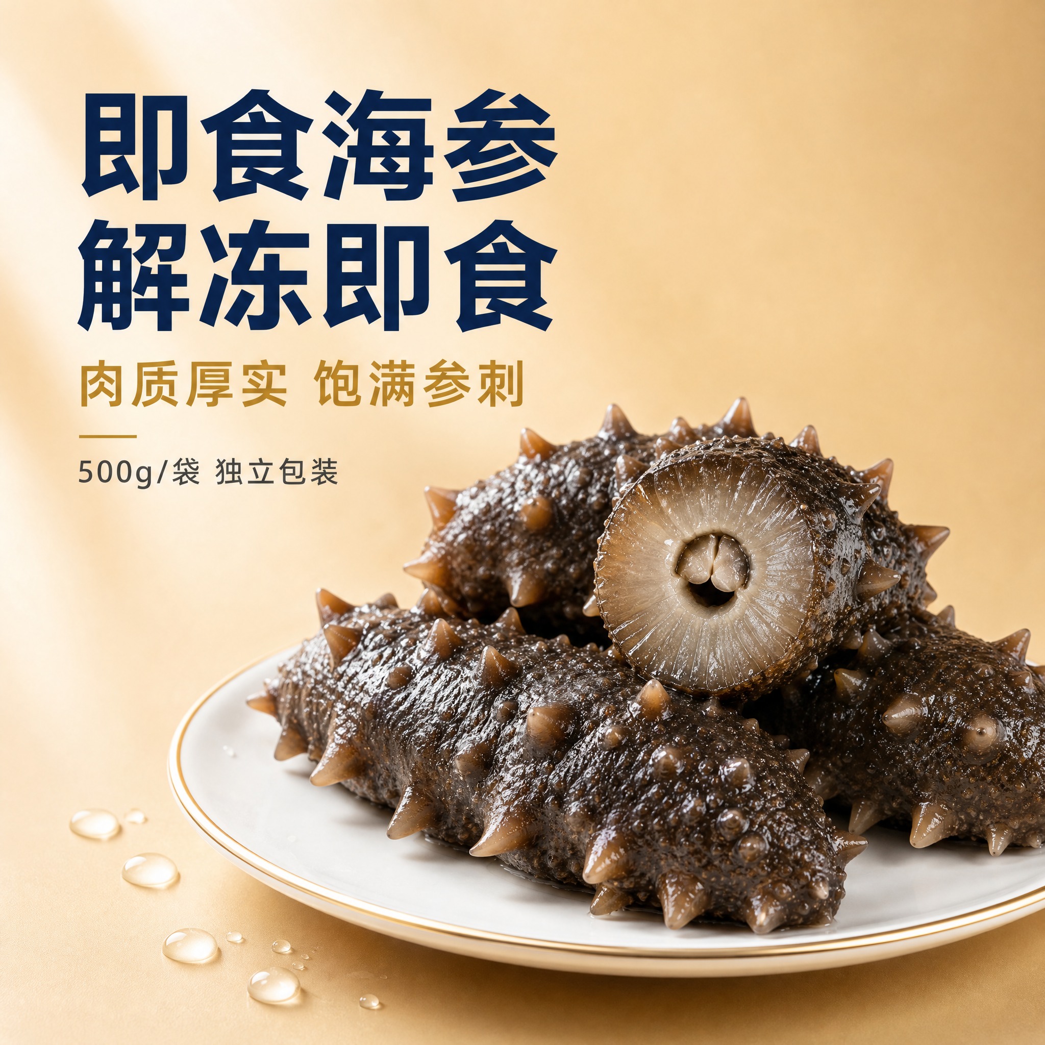 [主图-1] 首图点击率 冷冻即食海参 高端滋补食欲感主视觉… - 图片创意预览
