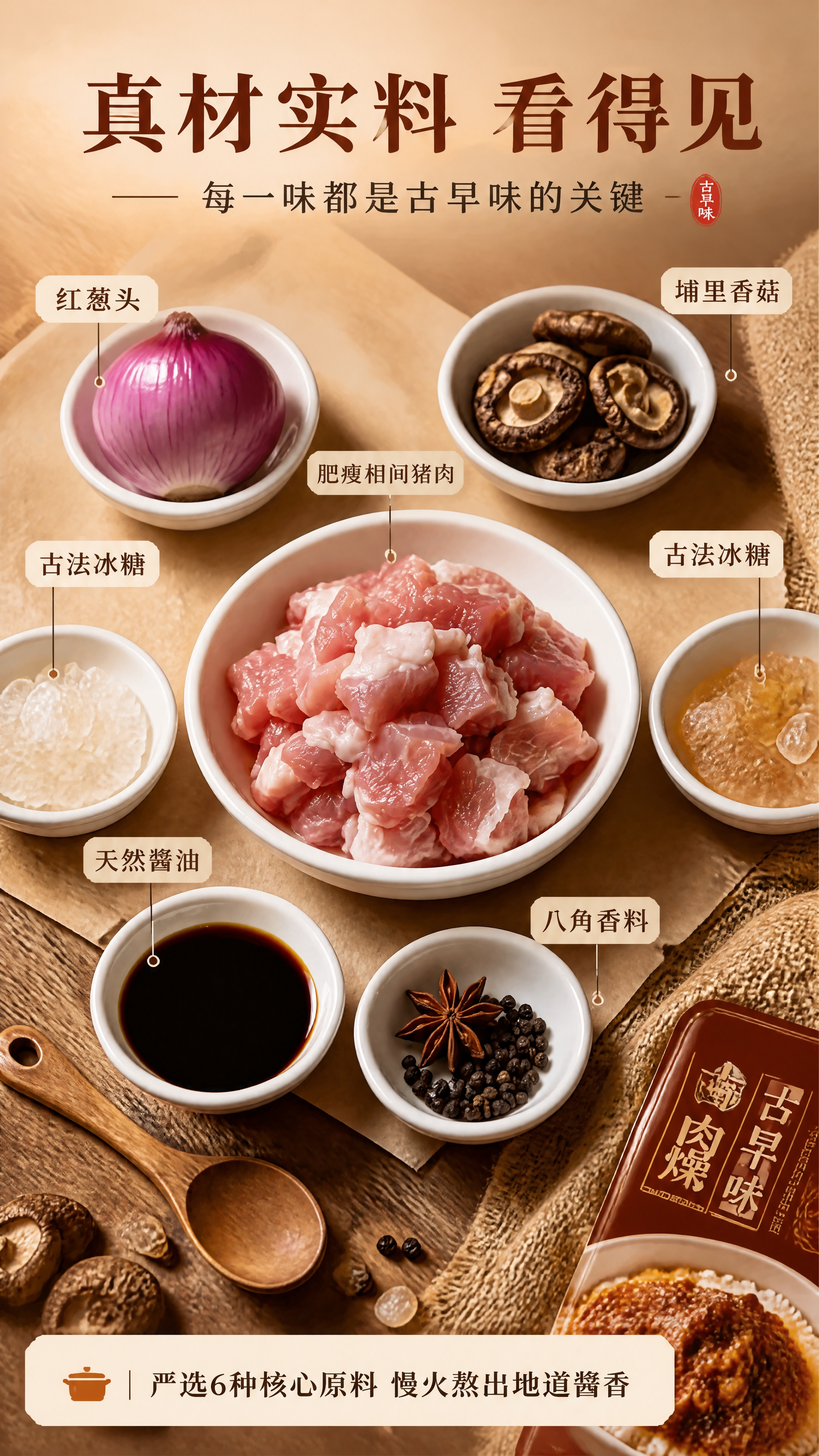 [商品] 使用【图1】中的全部原料食材：红葱头、干香菇、肥瘦相… - 图片创意预览