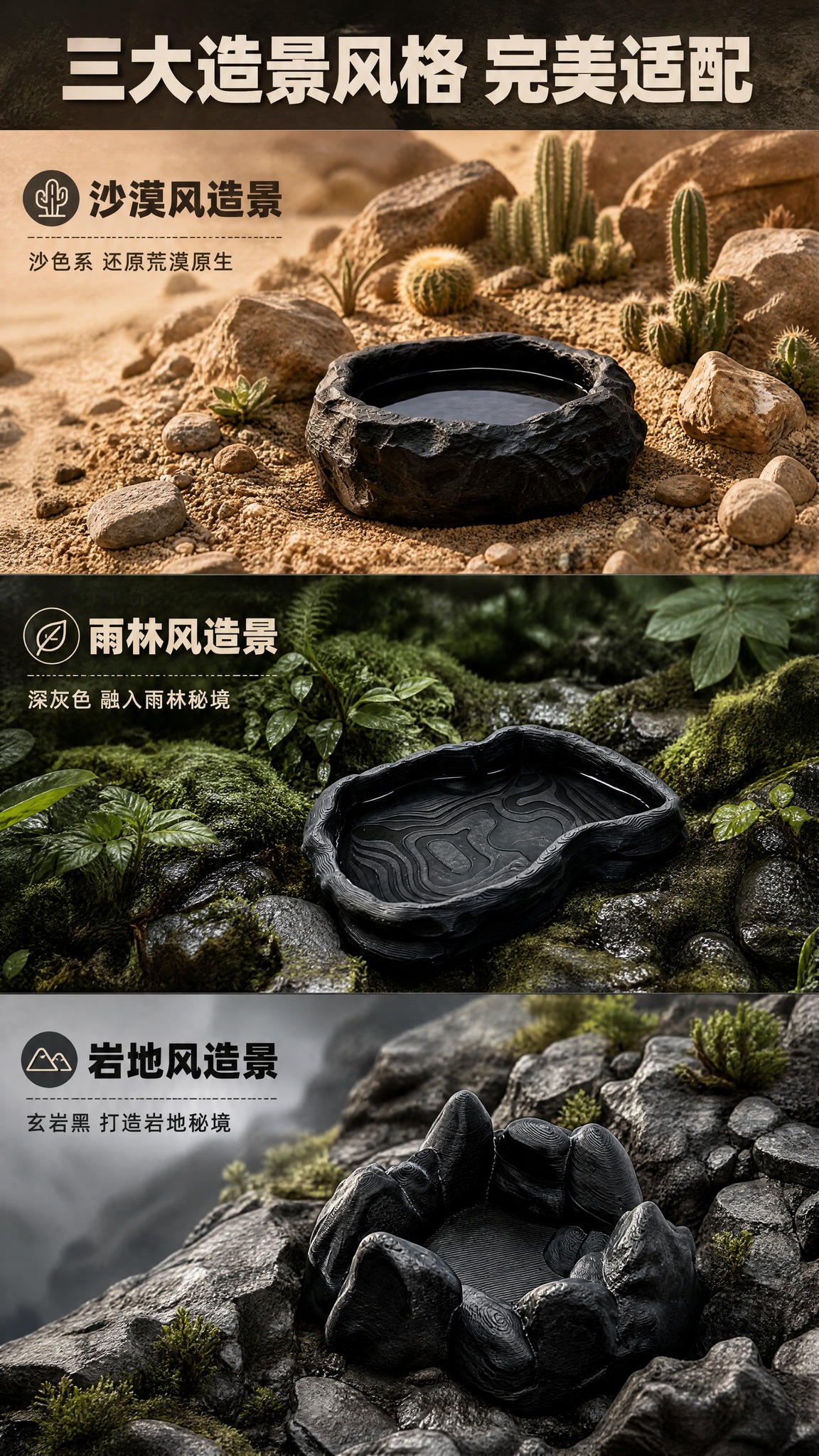[商品] 使用【图6】峦岫款玄岩黑色、【图3】圆岩款玄岩黑色、… - 图片创意预览