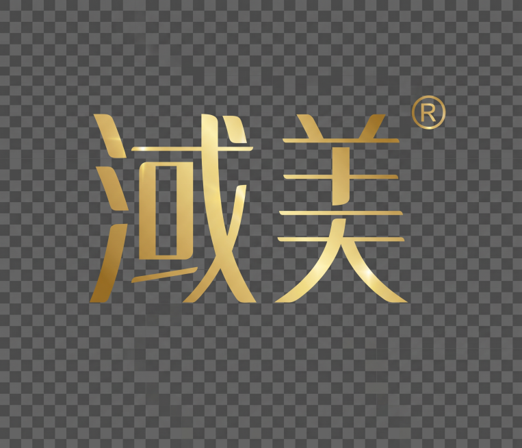 保留logo本身，将logo文字改为金色，背景透明预览效果
