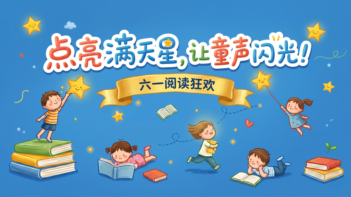 儿童的插画 再明显一些 主标题和副标题的字体再粗一些，丝带改成亮一点的颜色预览效果