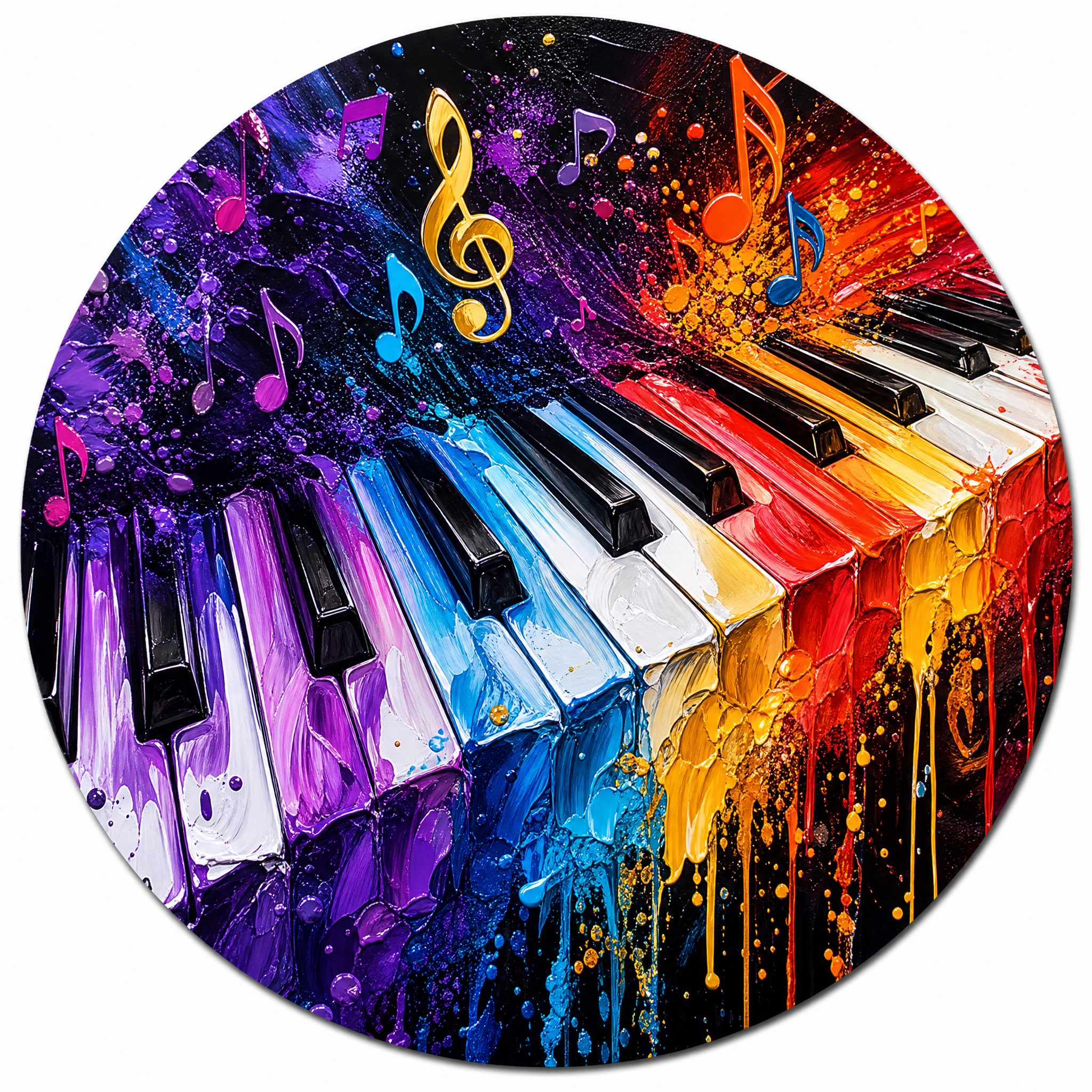A circular coaster print design… - 图片创意预览