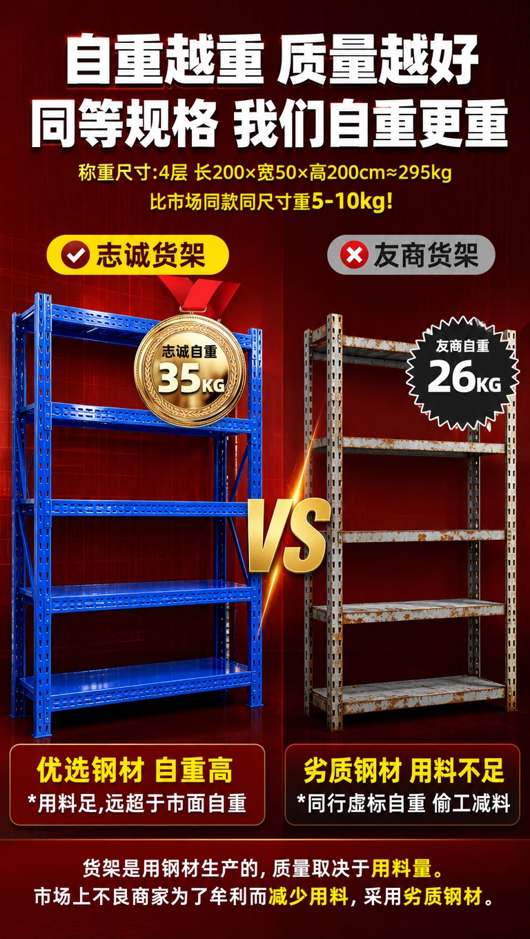 [商品] 使用【图1】中的蓝色仓储货架产品作为左侧我方货架主体… - 图片创意预览
