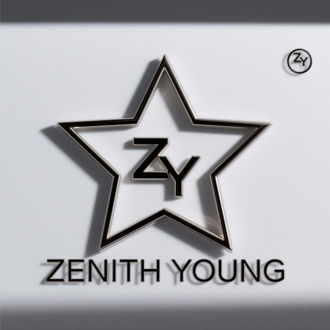 下面的英文“ZENITH YOUNG”要保留，‘ZY’右上角的字母‘R’及图形要去掉预览效果