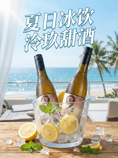生成泠玖甜酒在夏天冰镇饮用电商主图10张。预览效果