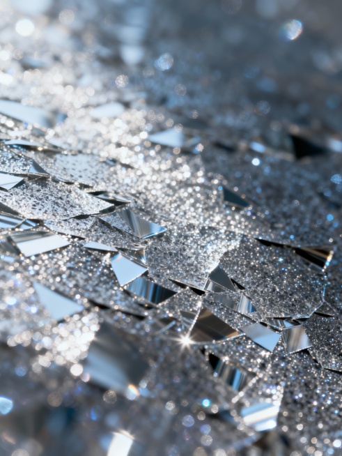 具有丰富肌理质感的闪光效果，闪光呈现出细腻的纹理层次，仿佛由无数微小的、带有粗糙质感的光点或光片组成，光线在肌理表面产生不规则的折射与漫反射，形成既有明亮闪耀感又兼具触感般纹理细节的视觉效果，整体光影自然柔和，突出闪光本身的材质肌理特性。预览效果