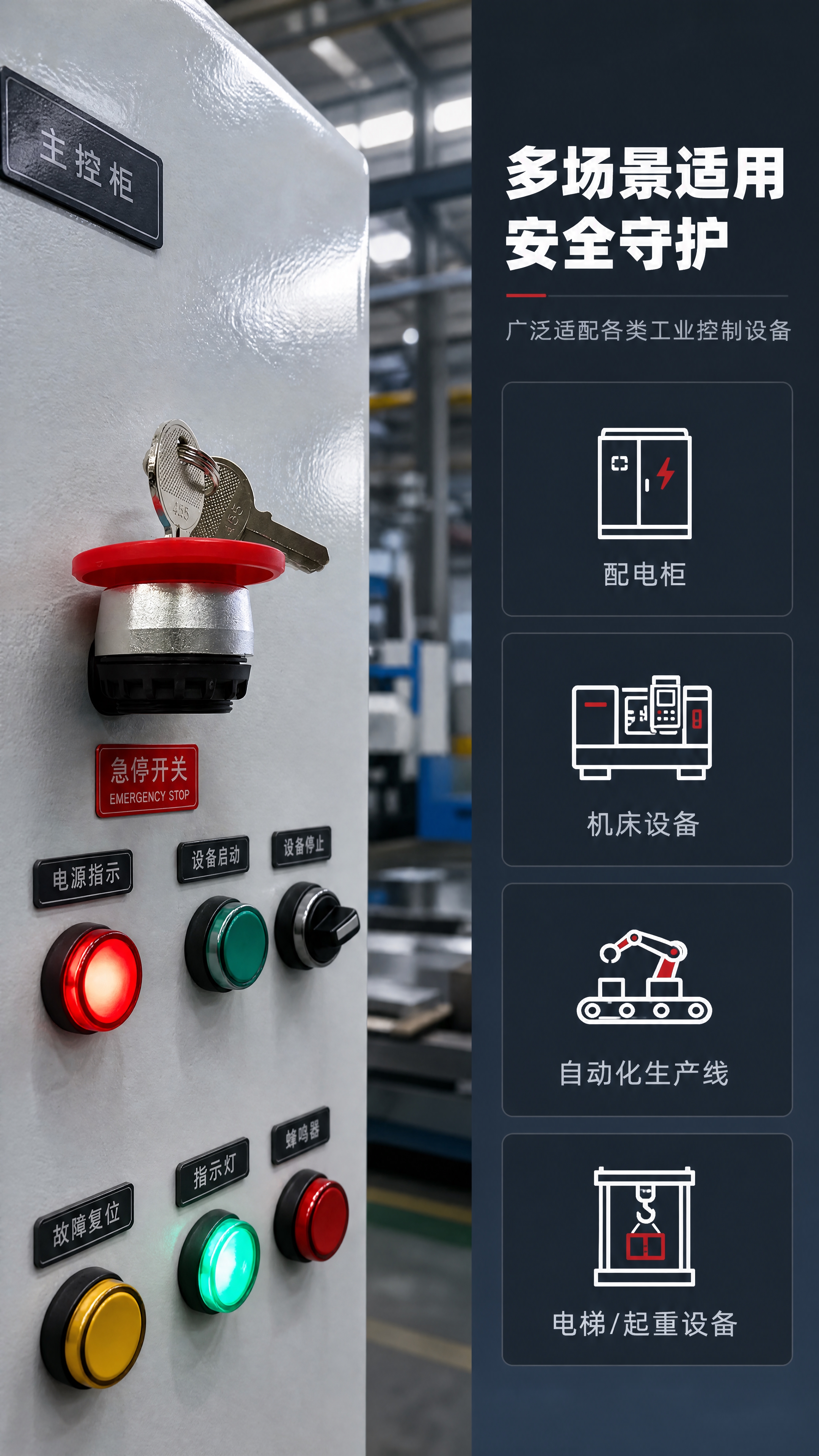 [商品] 使用【图1】钥匙式急停按钮开关；保留红色蘑菇头、银色… - 图片创意预览