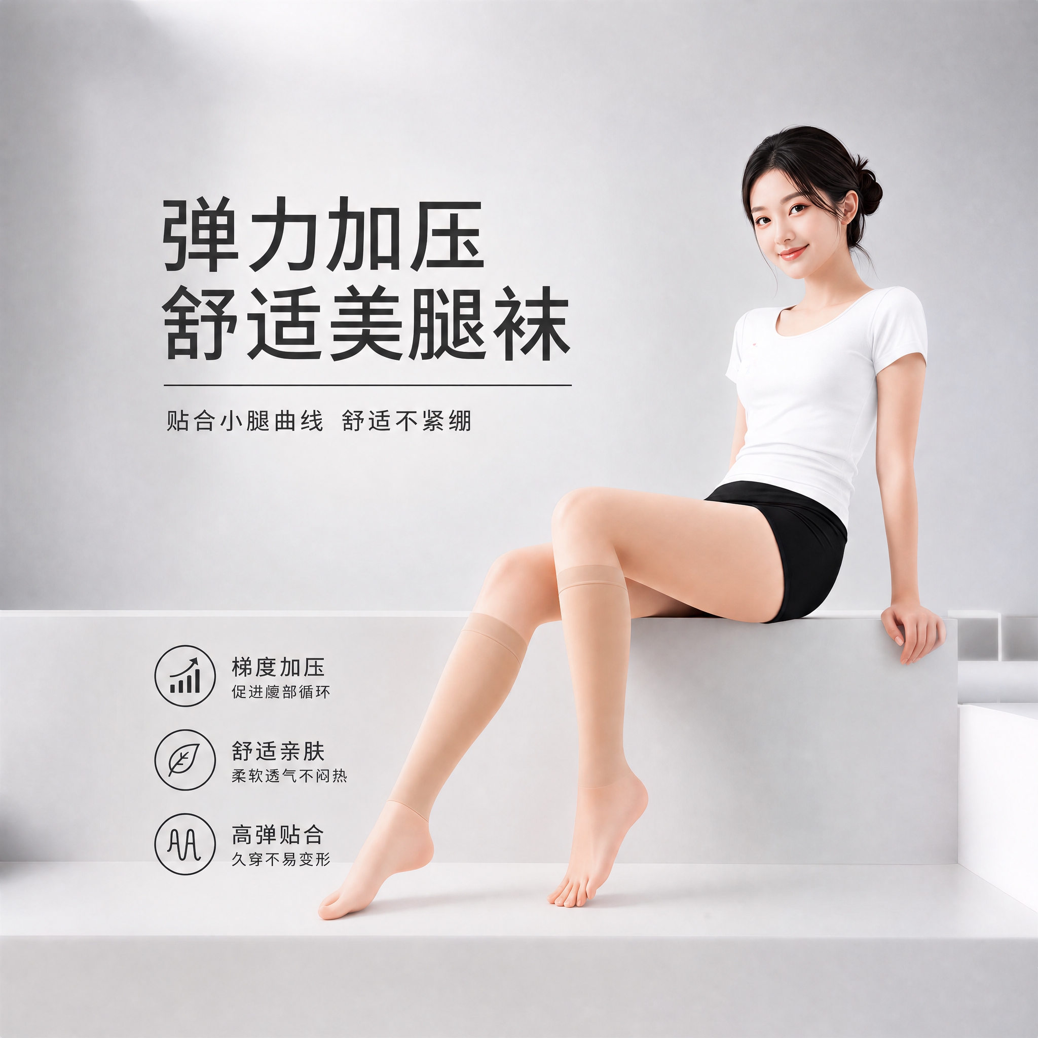 修改女模特脸部皮肤质感，去除脸部油光满面的效果，改为自然哑光的… - 图片创意预览