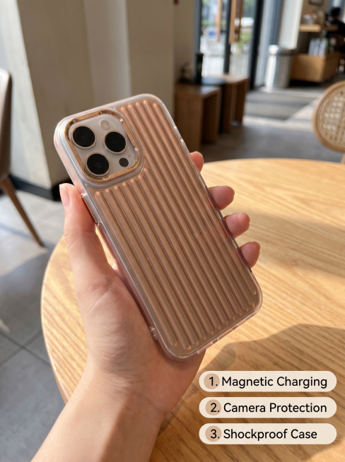[主图 2] Сцена использования чехла для iPhone 17 Pro Max, демонстрация держания в руке, стиль повседне预览效果
