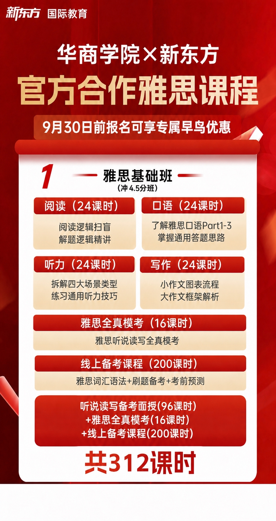 基于这张海报，只修改一处文字：将「（入班基础：4-4.5分）」… - 图片创意预览