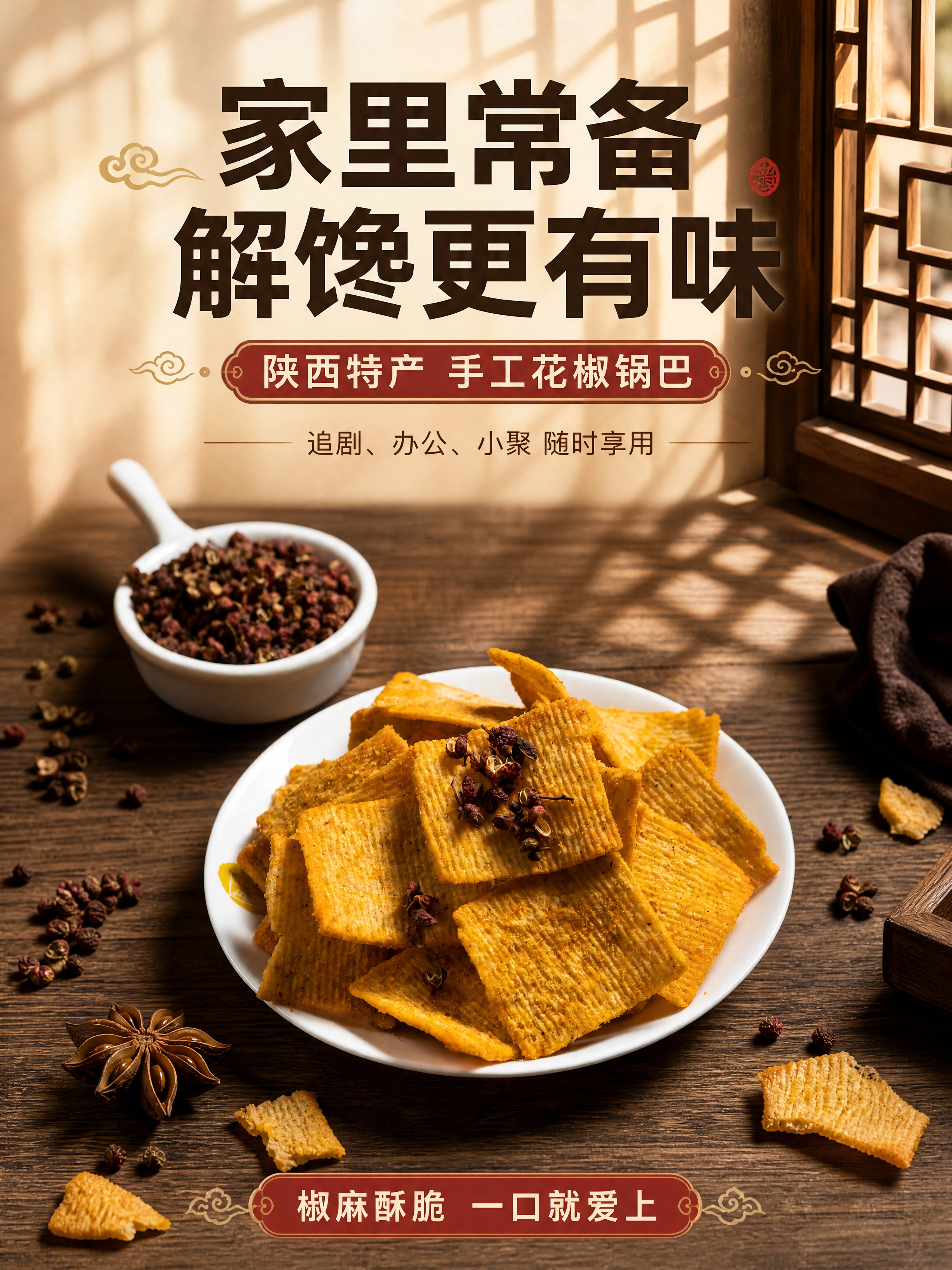 [商品] 使用【图3】白盘花椒锅巴+花椒碗实拍图；保留锅巴形状… - 图片创意预览