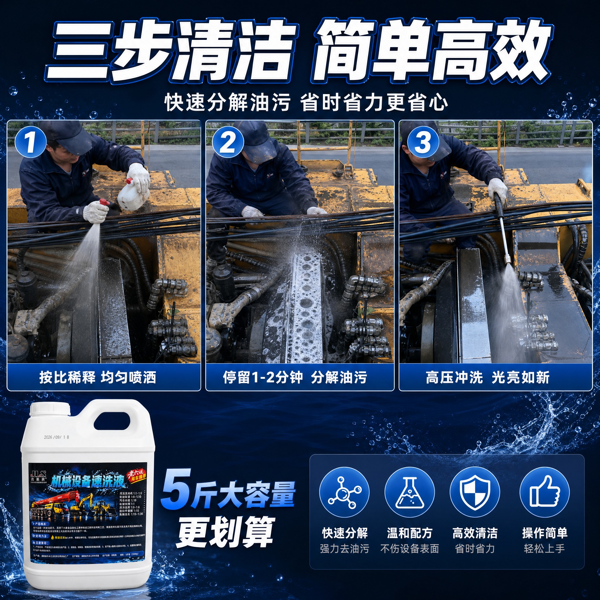 [主图-4] 使用方法步骤演示，喷-等-冲三步流程。 [统一基… - 图片创意预览