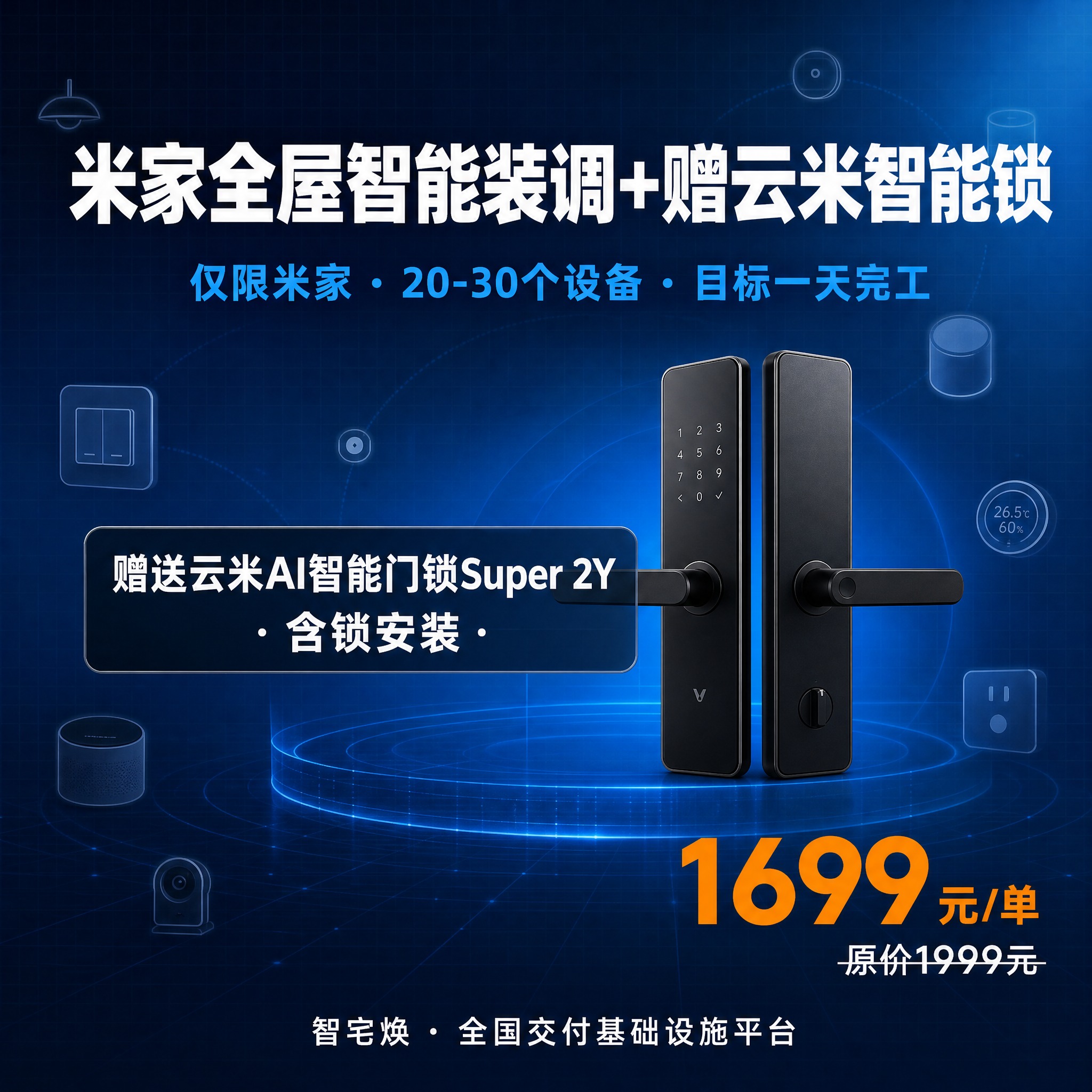 抖音小店商品主图，正方形1:1。风格：科技感、专业、简洁。背景… - 图片创意预览