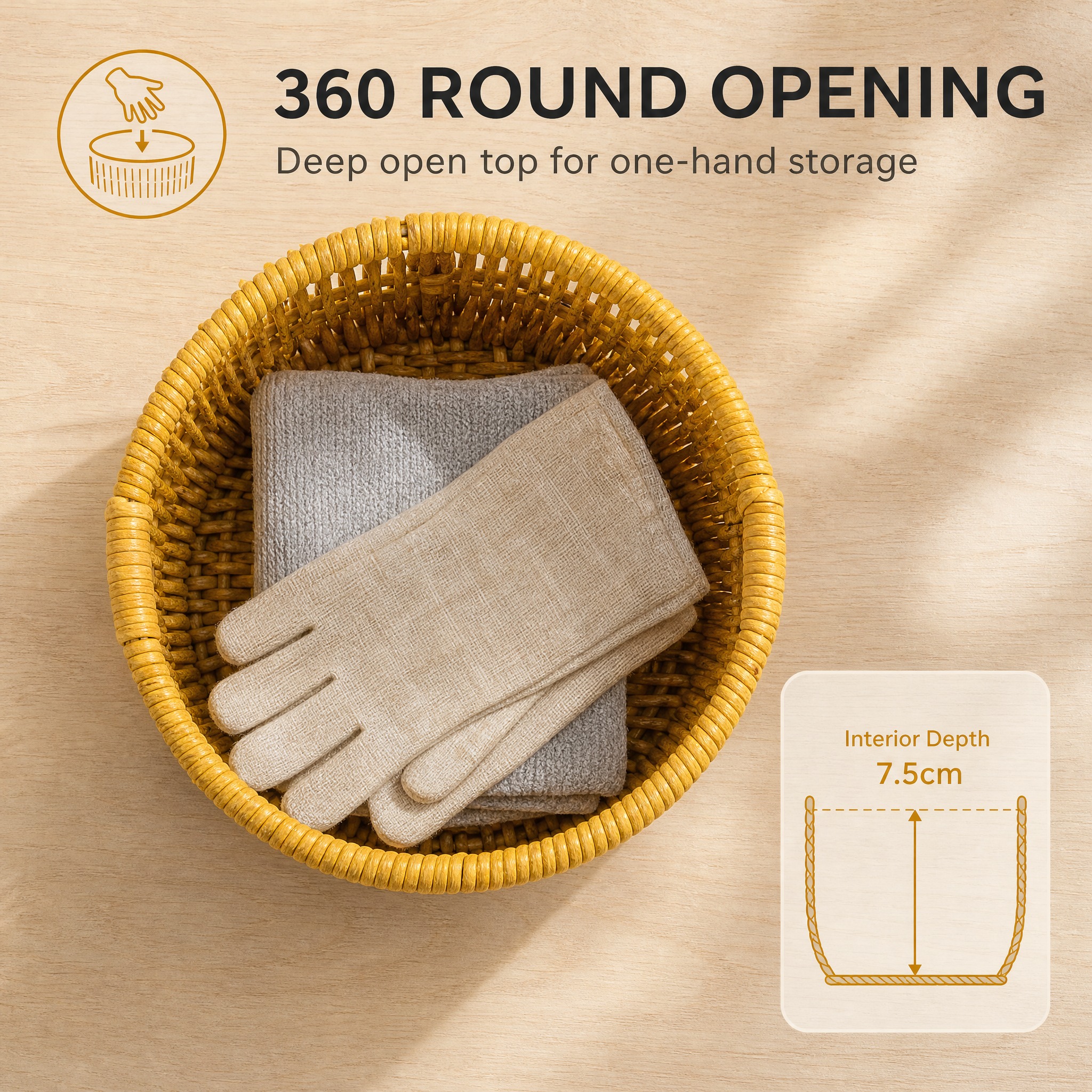 [主图-2] PP Rattan Woven Round St… - 图片创意预览