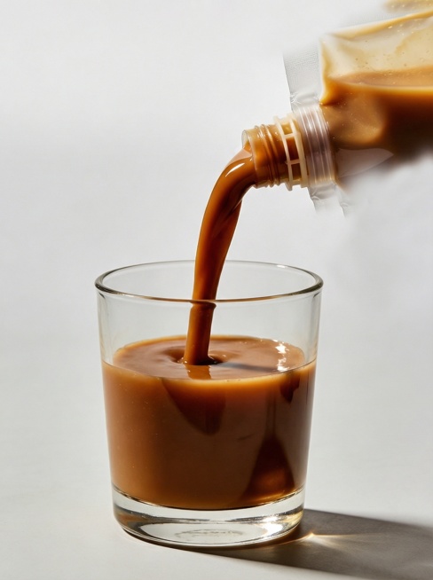 将图中的橙色原浆替换为图1的深棕色预览效果