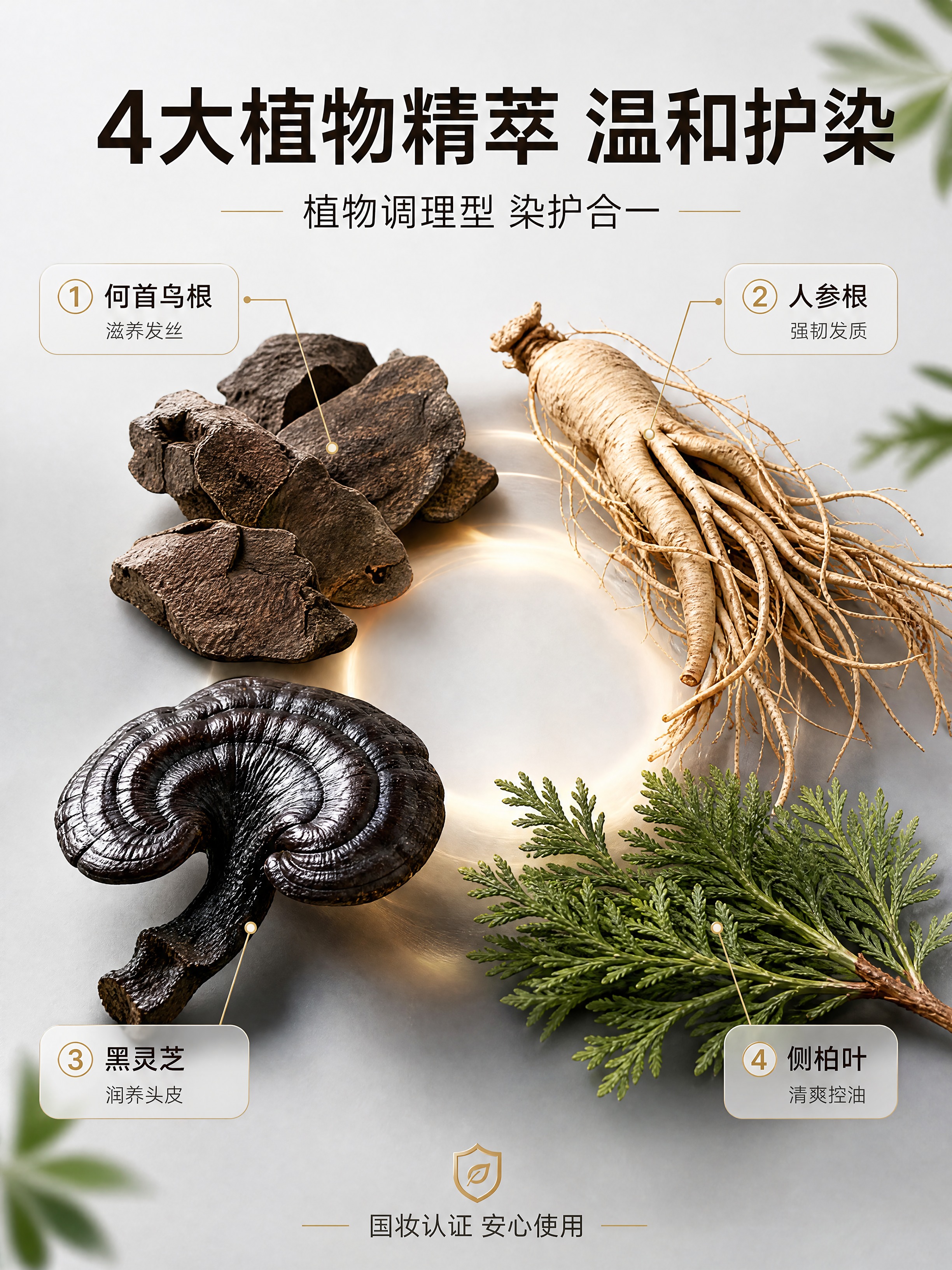 [商品] 成分专页，以成分为主视觉，可不带产品外观图；强调4大… - 图片创意预览