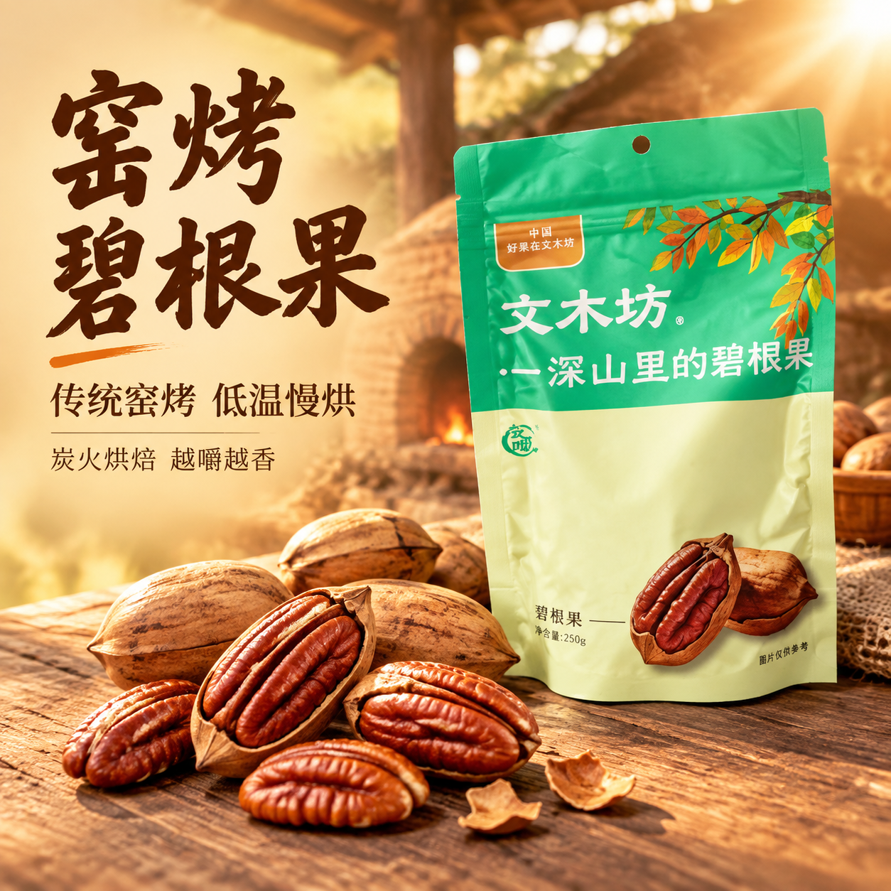[主图-1] 首图点击率 窑烤碧根果食欲诱惑 重绘果仁。 [统… - 图片创意预览