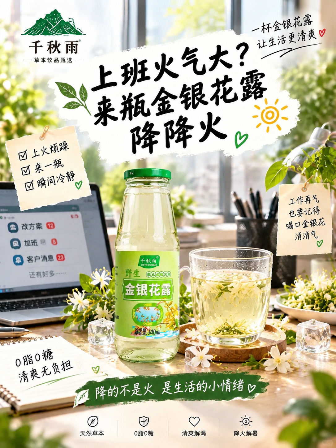 小红书大字封面，配图大字，ins清新治愈风，版式精美，小红书笔… - 图片创意预览