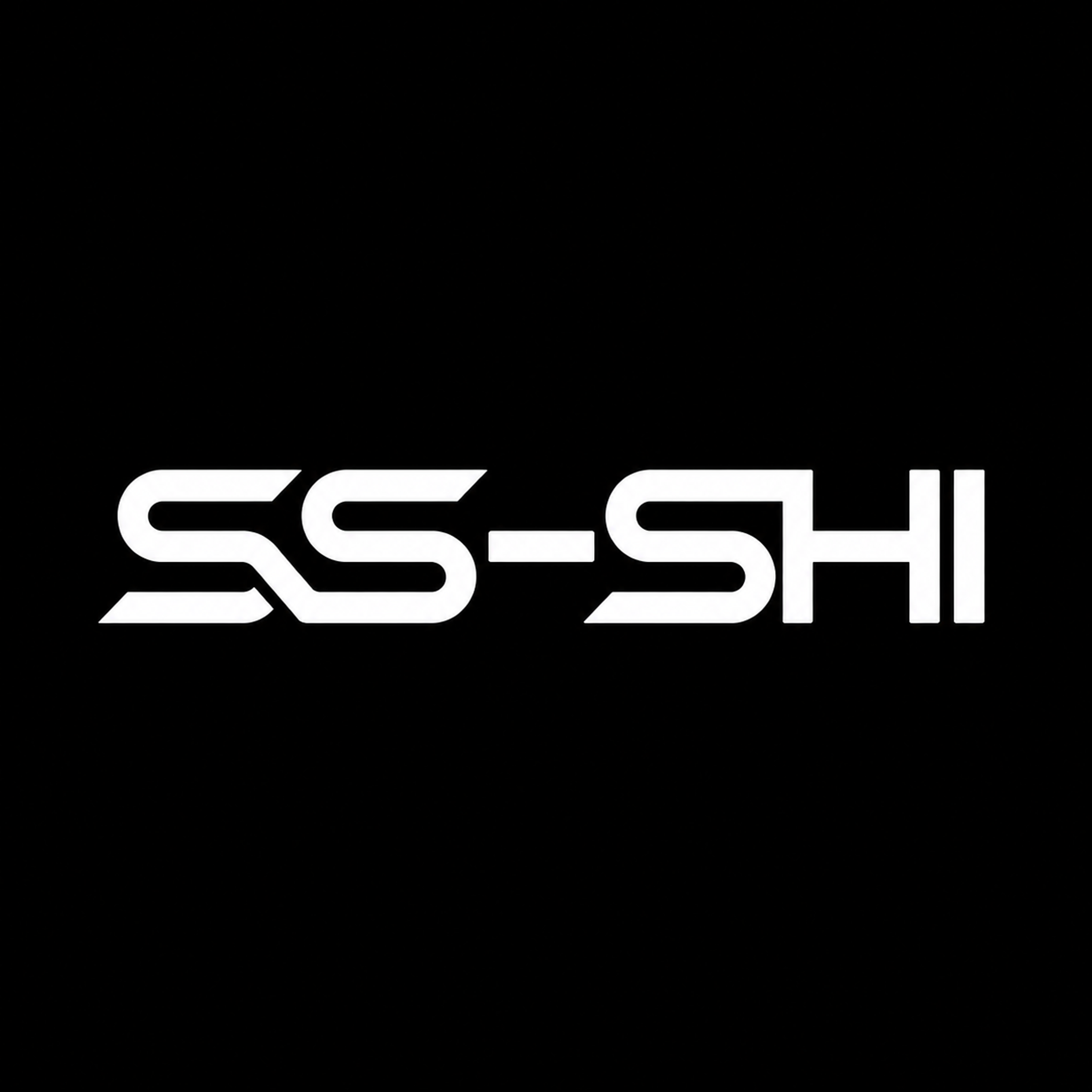 保持原有的"SS-SHI"字体设计和字形结构完全不变，背景改为… - 图片创意预览