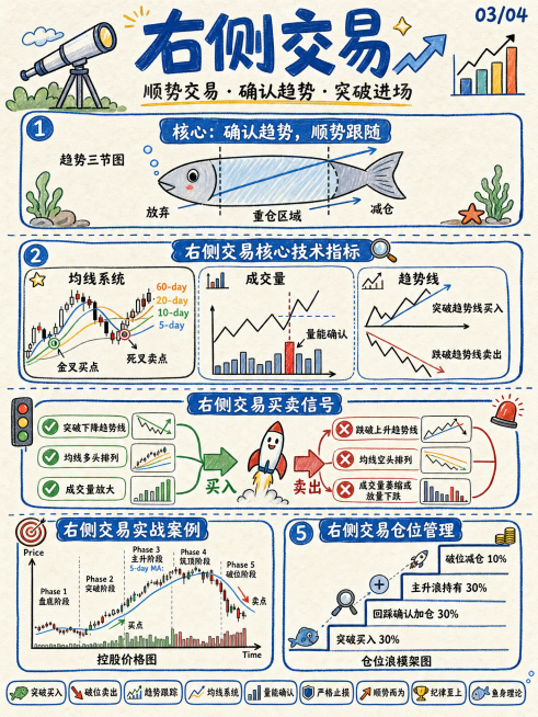 设计一张手绘竖形卡通信息图，保留原图所有右侧交易相关文案内容，做差异化设计，调整排版和配图，与原图风格区分，易于理解且视觉吸引力强，手绘涂鸦艺术风格，可爱的卡通插图，粗黑轮廓笔触，马克笔纹理上色，扁平预览效果