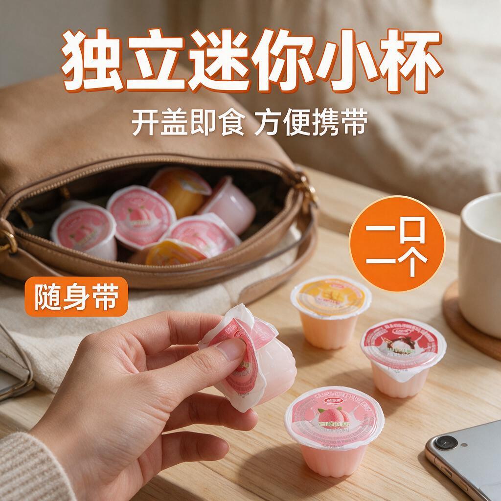 [主图-4] 包装卖点，独立迷你小杯包装，开盖即可食用，展示便… - 图片创意预览