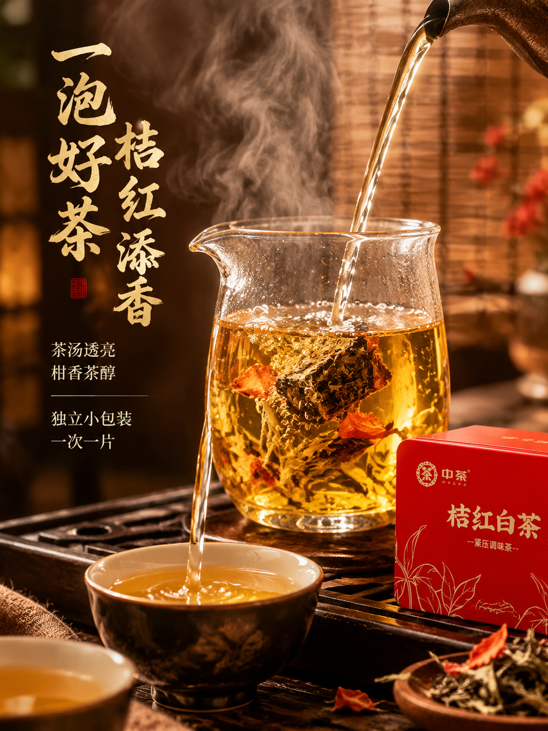 [主图-3] 细节与冲泡 微观种草 抖音3:4主图 [统一基调… - 图片创意预览