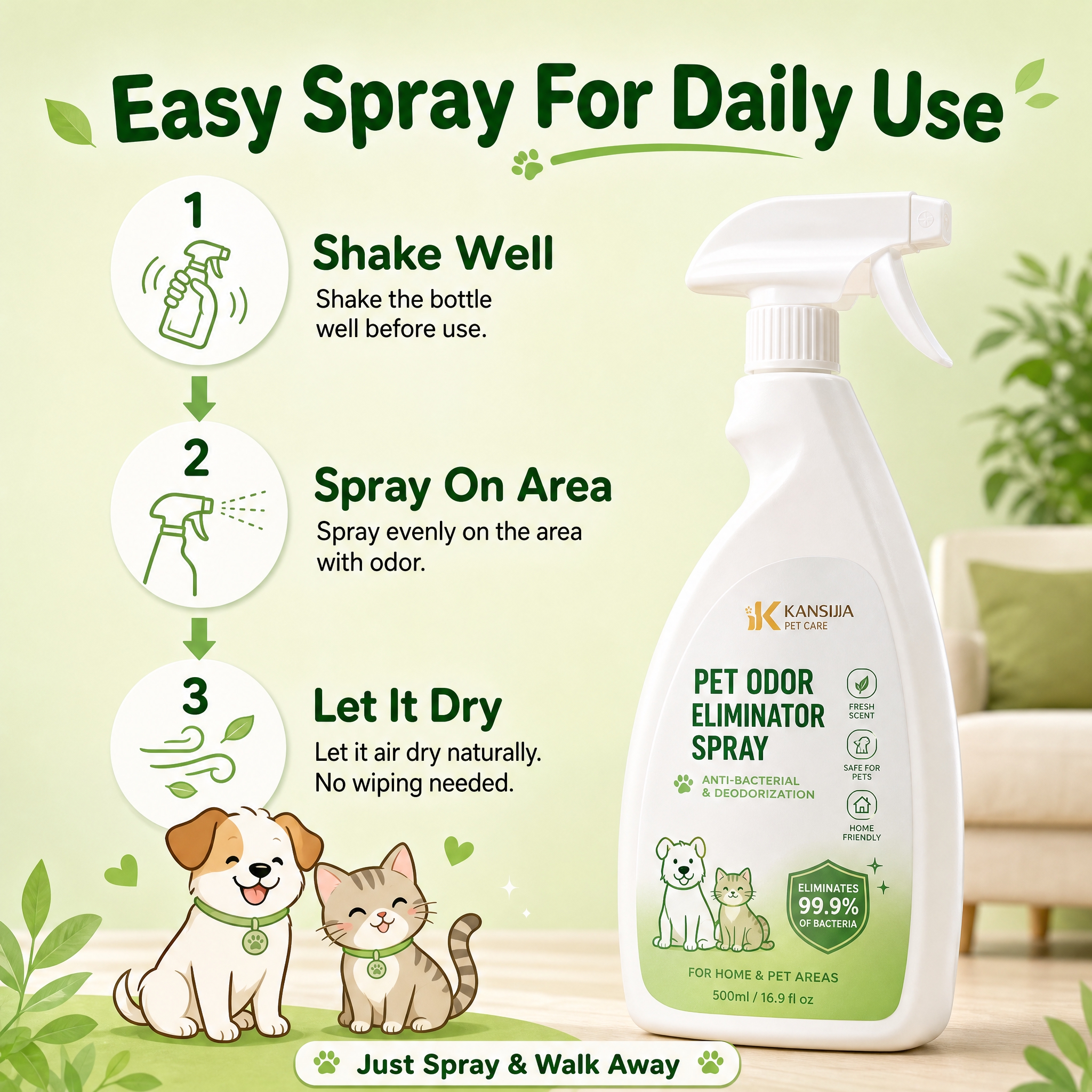 [主图-6] Pet Odor Eliminator Spra… - 图片创意预览