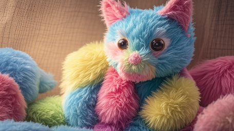 生成一个毛绒图片预览效果