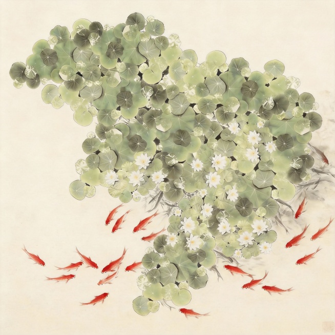 鱼是上面那种红色的，尺寸再小一点预览效果