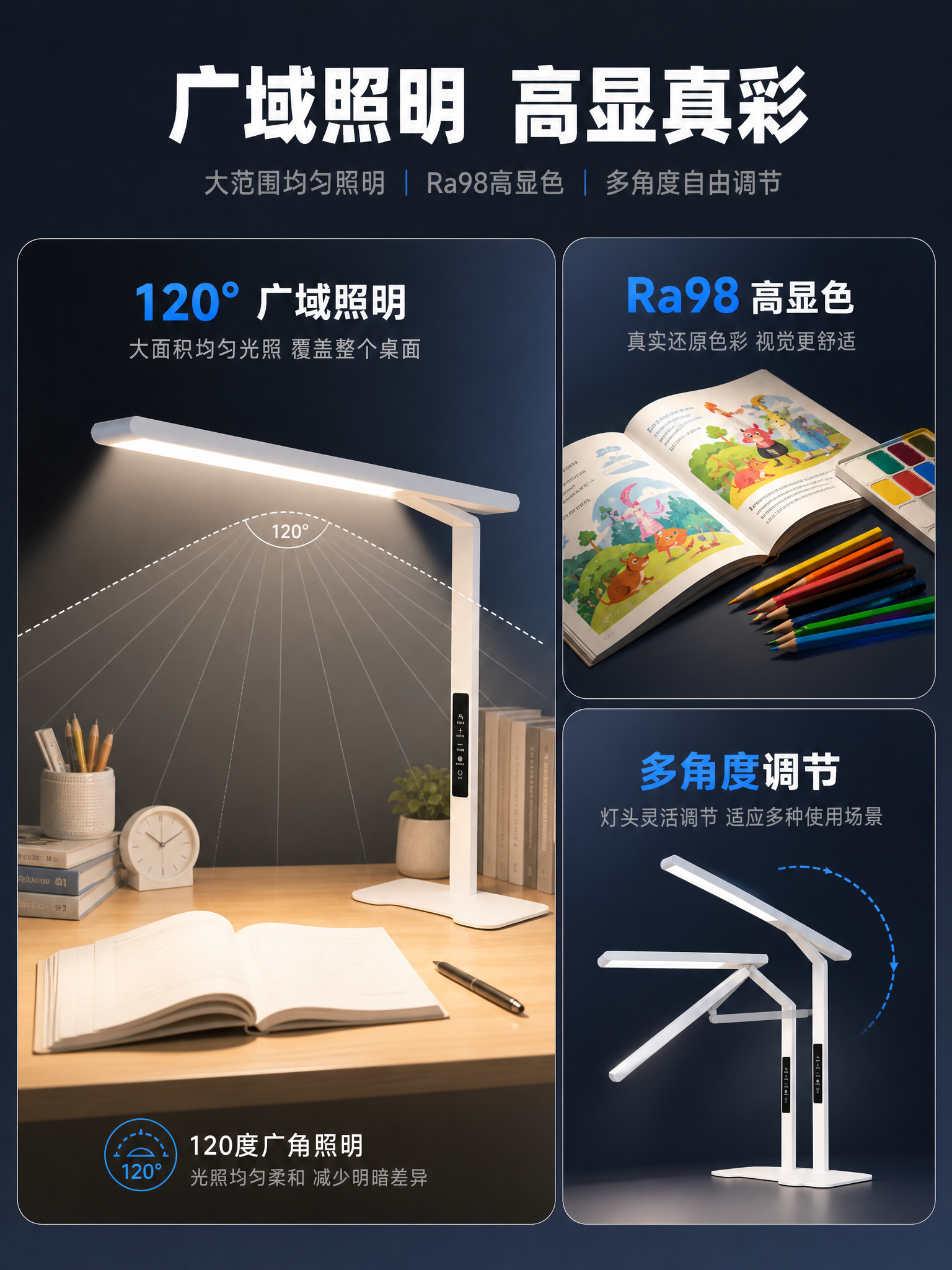 [主图-3] 结构细节与功能强化 广域照明与高显色 [统一基调… - 图片创意预览