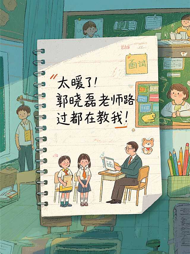 从零开始！黎轩宇是我的引路人！
面试稳了！黎轩宇老师太懂考情了！
太暖了！郭晓磊老师路过都在教我！
细节控本人！郭晓磊老师连开头都抠！
终于懂了！郭晓磊老师把考点讲透了！
拒绝假大空！郭晓磊老师教我贴地气！
再也不超时！郭晓磊老师的方法太好用！
卷但有效！郭晓磊老师带我们“巧卷”！
必须送锦旗！范冰清老师助我逆袭！
面试班毕业啦！感谢范冰清老师！
太温柔了！面试班的暖是范老师给的！
面试86分！范冰清老师实力证明！
87.5分！范冰清老师YYDS！
别死背模板！王宇琴老师这招绝了！
考前三天快炸了！王宇琴老师这招救我！