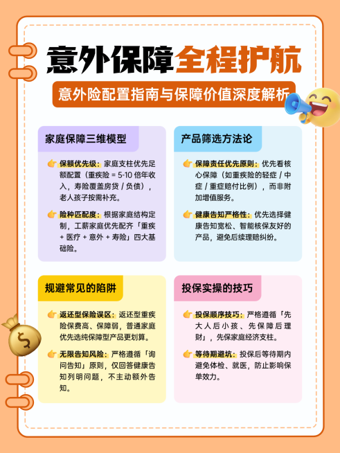 保险配置攻略意外险干货爆款小红书封面预览效果