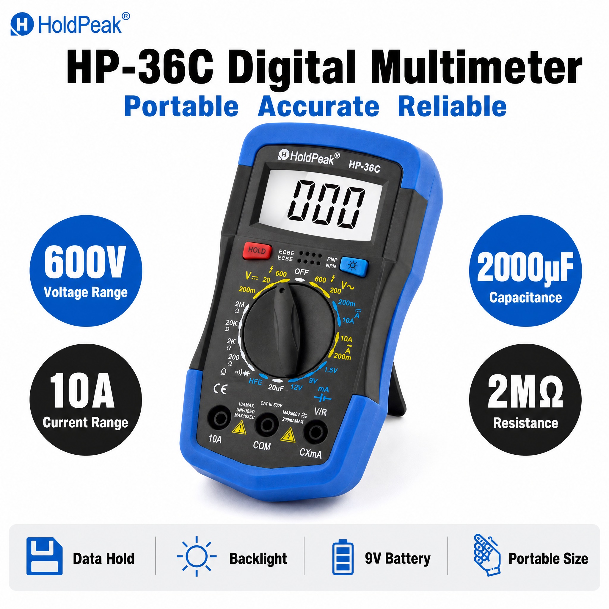 [单张主图] HP-36C Portable Digital… - 图片创意预览