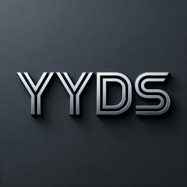 为名为YYDS的加密代币设计一个现代简约风格的logo，突出四个字母"YYDS"，设计具有科技感和金融质感，适合作为数字货币的品牌标识，线条流畅简洁预览效果