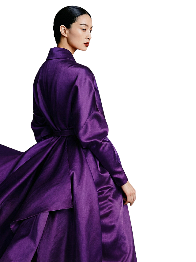 把人物身上红色衣服颜色换成紫色