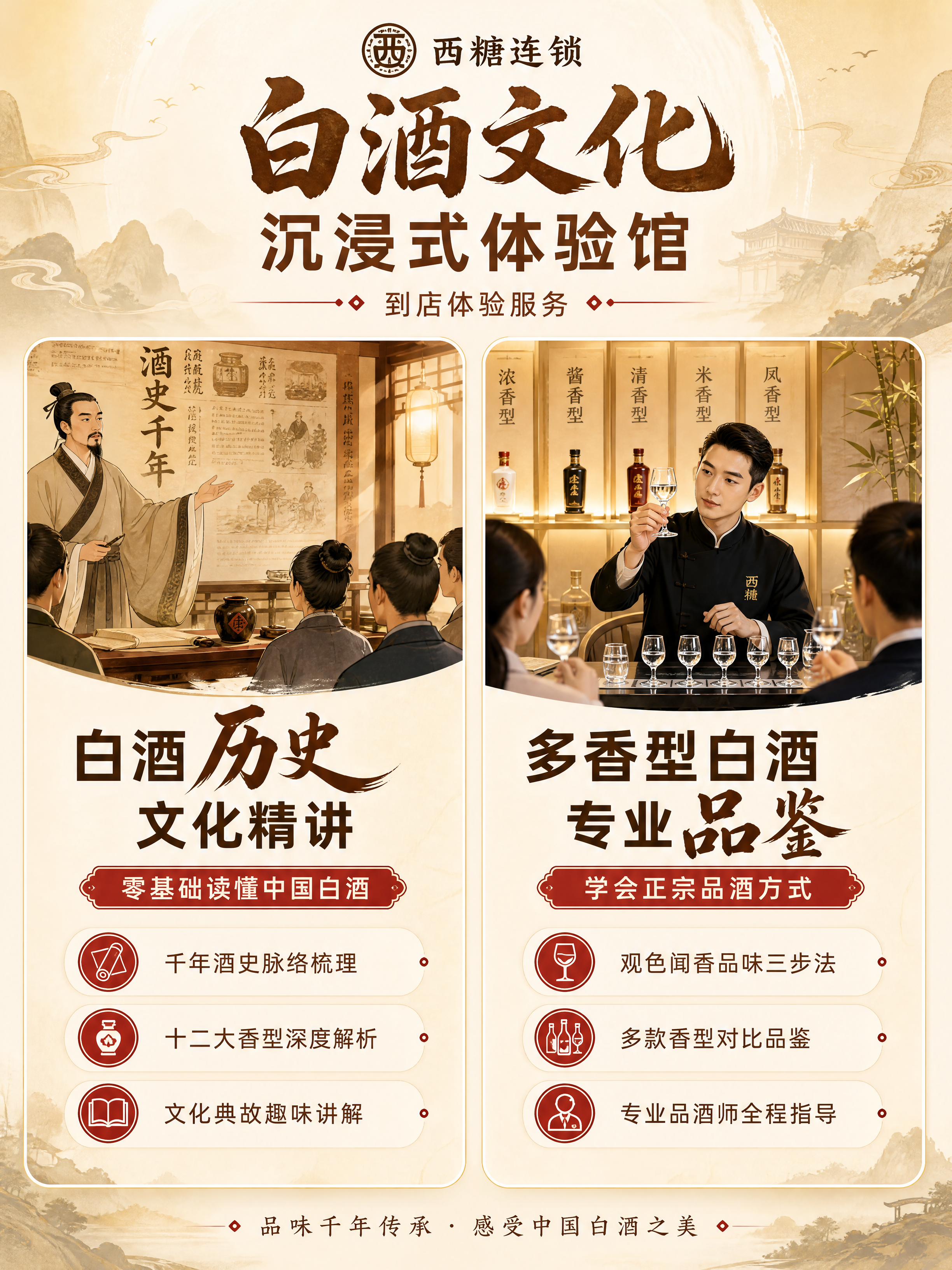 [商品] 西糖连锁白酒文化沉浸式体验馆，到店体验服务，无实物商… - 图片创意预览