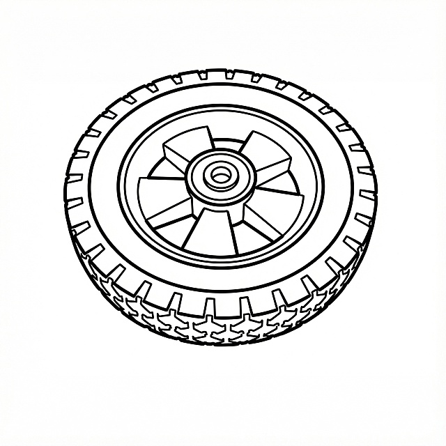 纯白底线稿，用于说明书制作。线条加粗