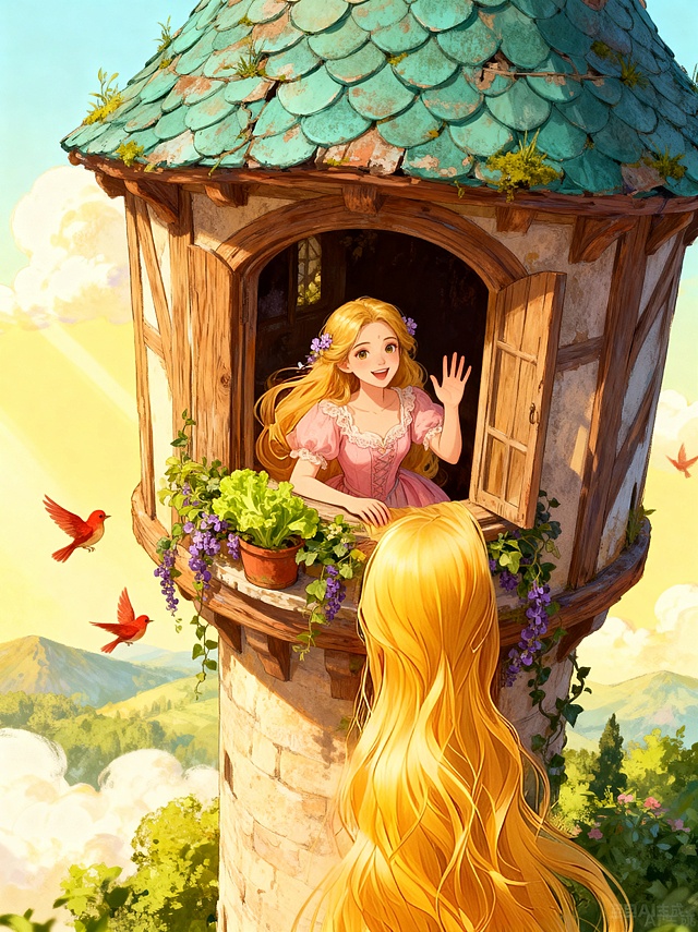 头发保持一个卷度，微微卷