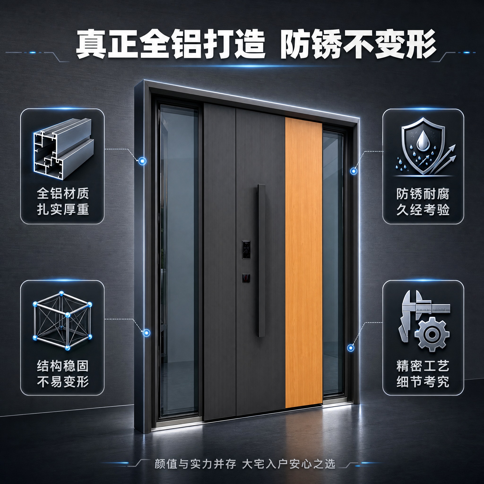 [主图-3] 材质工艺证明图，任务：证明真正全铝打造，突出防锈… - 图片创意预览