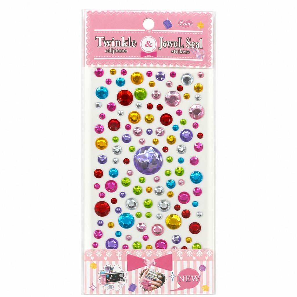 1:1方形电商白底产品主图，单款立体贴纸平面展示，严格还原上传… - 图片创意预览