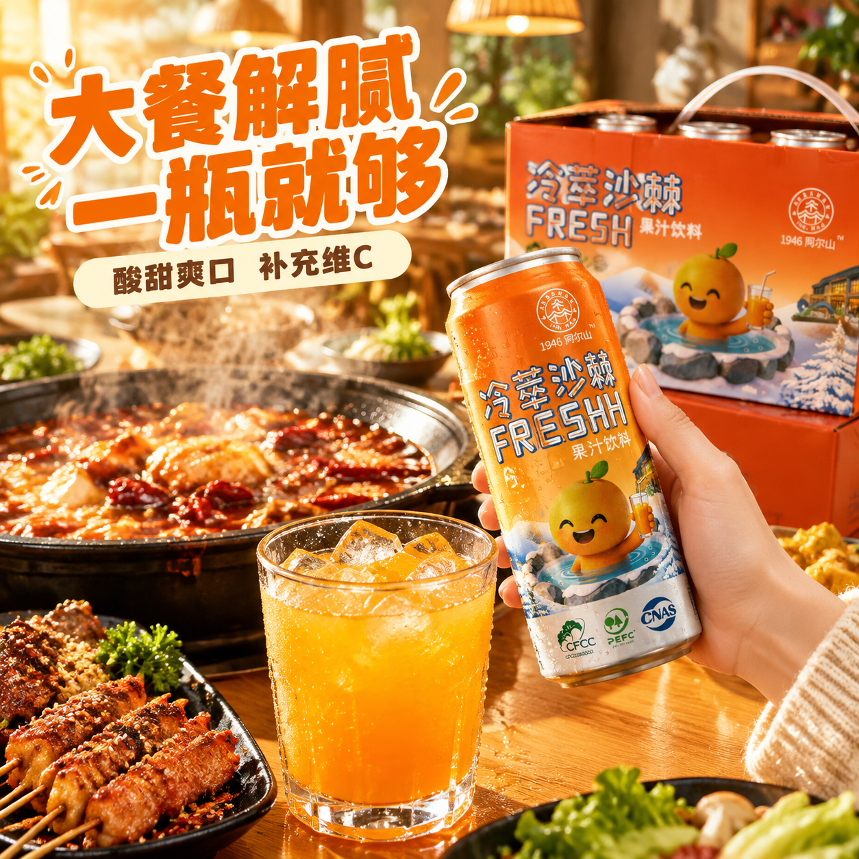 [主图-4] 生活场景代入 解腻畅饮体验 [统一基调] 抖音食… - 图片创意预览