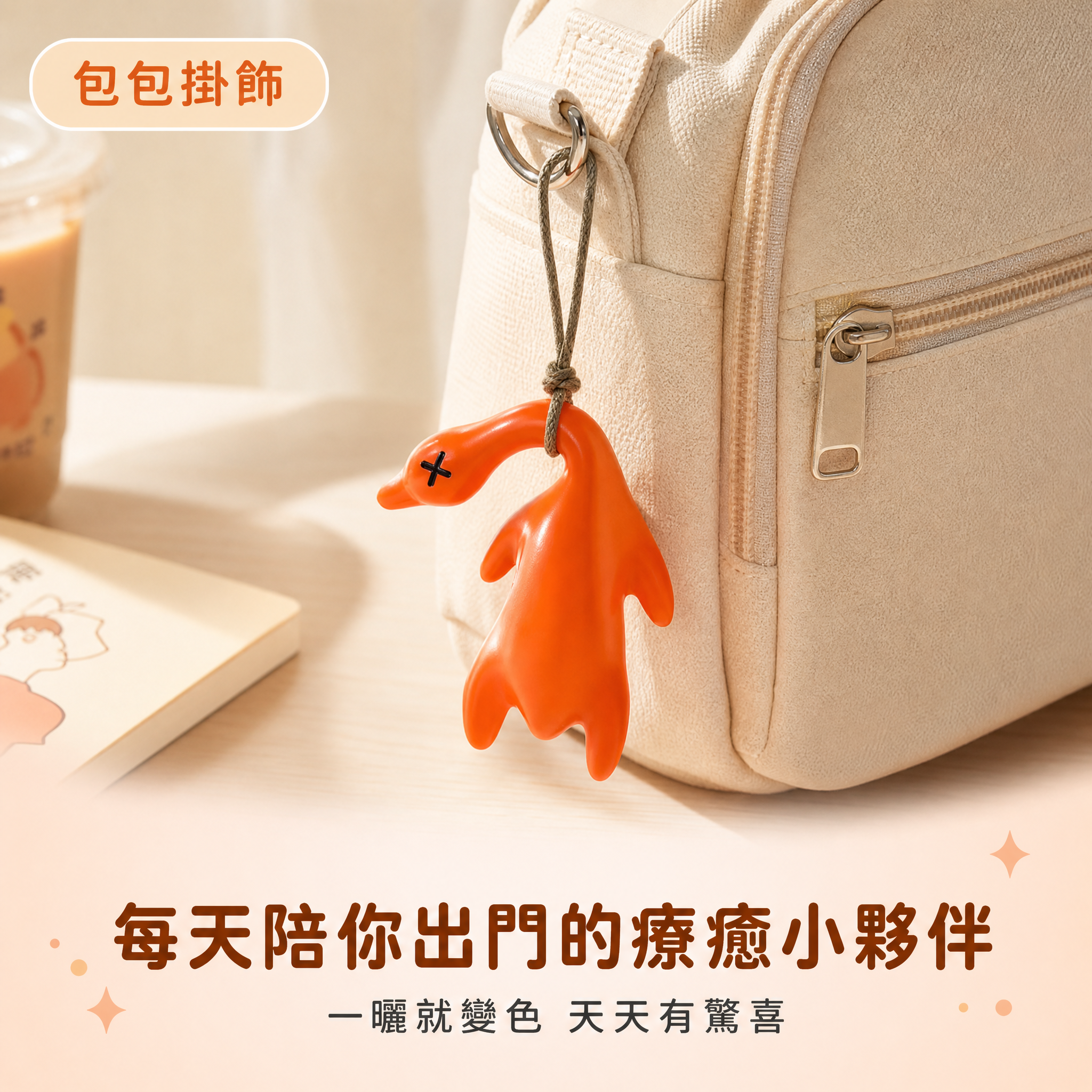 [主圖-4] 使用場景圖 包包掛飾 真實生活場景 展示吊飾掛在… - 图片创意预览